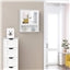 Wooden Wall Mount Living Room Wall Cabinet with Double Mirror