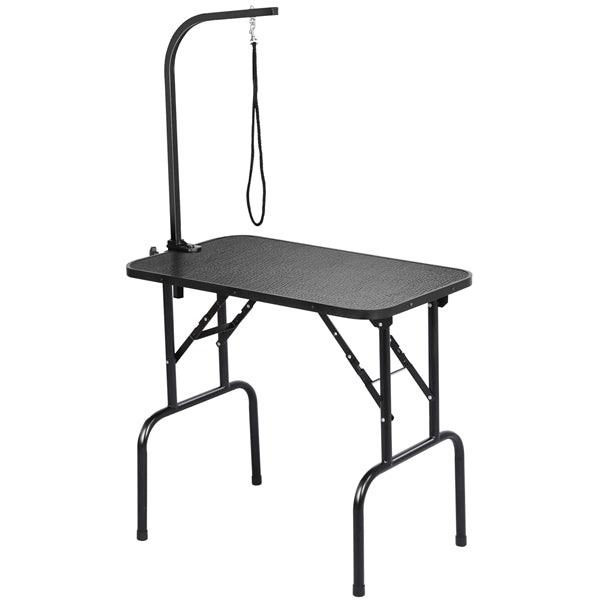 Pet Foldable Grooming Table Dog Cat Beauty Trimming W/Loop Noose Height Adjustable