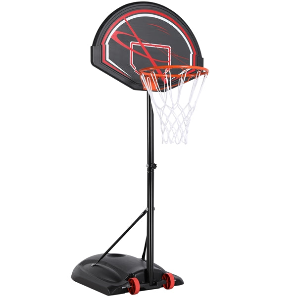 32" Youth Portable Basketball Hoop 7-9ft Adjustable Height Hoop System