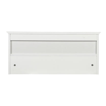 Hallway Coat Hook & Storage Unit White 4 Hooks Storage