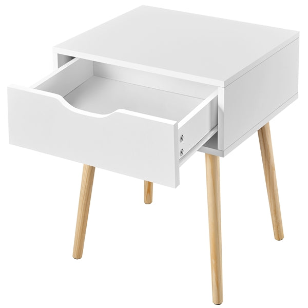 Mid-Century Modern Accent Sofa Side End Table Nightstand