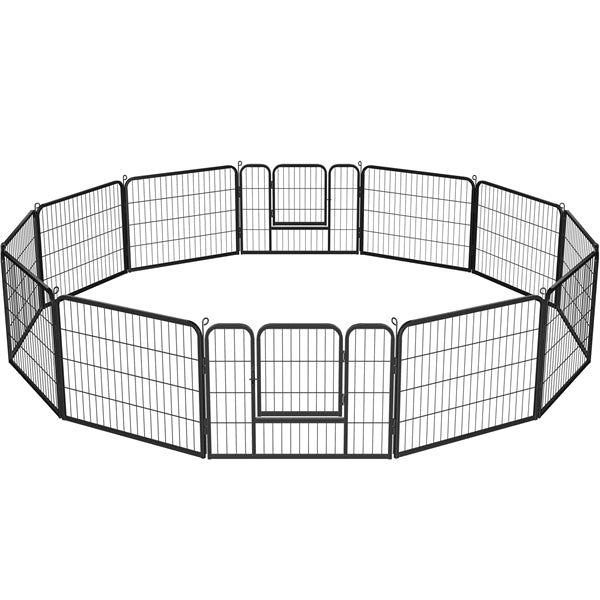 12 Panels Heavy Duty Dog Pen Pet Playpen Dog Exercise Barrier