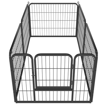6 Panels Dog Playpen Foldable Metal Pet Playpen