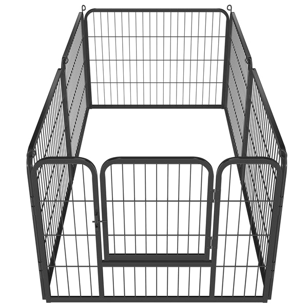 6 Panels Dog Playpen Foldable Metal Pet Playpen