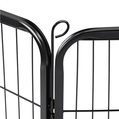 6 Panels Dog Playpen Foldable Metal Pet Playpen