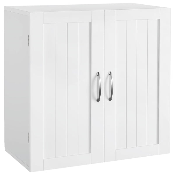 Wall Mount Cabinet Storage Organizer with Adjustable Shelf Cupboard Unit