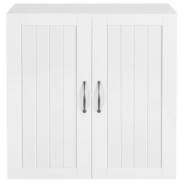 Wall Mount Cabinet Storage Organizer with Adjustable Shelf Cupboard Unit