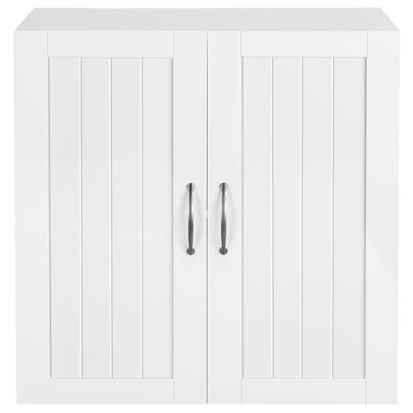 Wall Mount Cabinet Storage Organizer with Adjustable Shelf Cupboard Unit