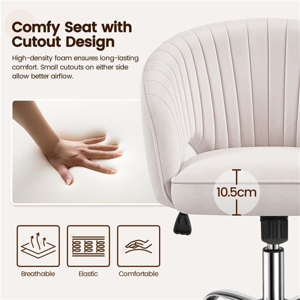 Home Office Chair Computer Chair with Tufted Barrel Back