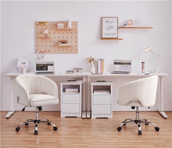 Home Office Chair Computer Chair with Tufted Barrel Back