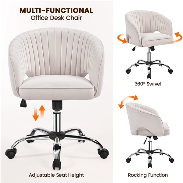 Home Office Chair Computer Chair with Tufted Barrel Back