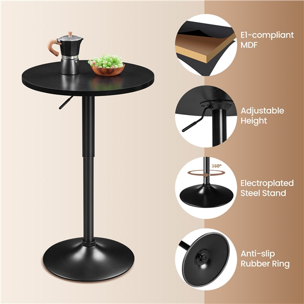Adjustable Pub Table Bistro Table Pedestal Table