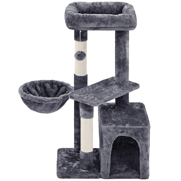 Cat Tower Plush Cover Cat Tree with Condo/Nest/Platform/Basket Big