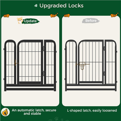 6 Panels Dog Pen Metal Pet Playpen Pet Fence