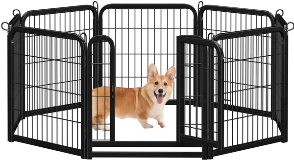 60cm Tall Dog Playpen Panels 8 Panels Dog Pen Metal Pet Playpen
