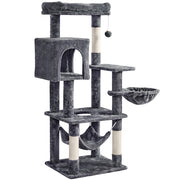 Multilevel Medium Cat Tree Plush Cat Tower with Sisal Scratching Posts