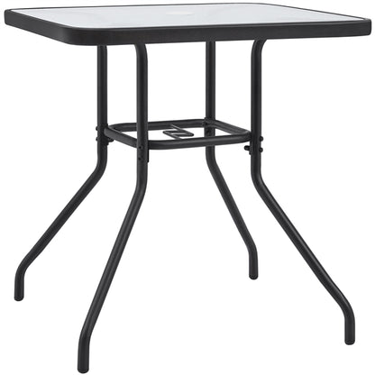 27.5'' Outdoor Coffee Table Patio Square Bistro Table