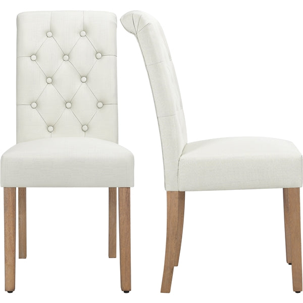 4pcs Classic Upholstered Dining Chairs High Back Kitchen Chairs