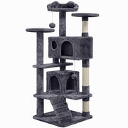 54.5'' Tall Cat Tree Condo Kitten Tree Tower Cat Tower