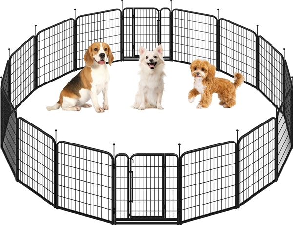 Yaheetech 2-Pack 8-Panel Pet Playpen with Gate Foldable Dog & Puppy Fence