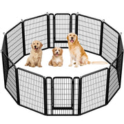Set of 2 - 100cm Tall Dog Playpen Panels Dog Pen Dog Fence
