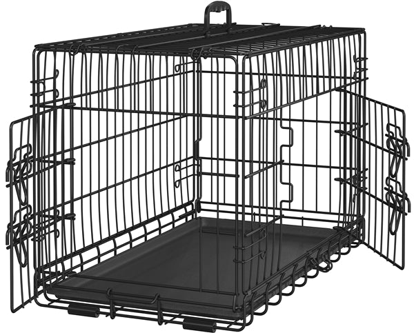 76 cm Dog Crate Foldable Metal Wire Dog Cage Pet Kennel