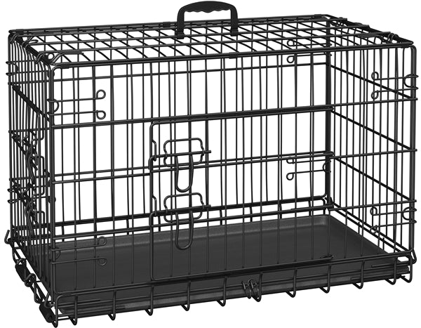 76 cm Dog Crate Foldable Metal Wire Dog Cage Pet Kennel