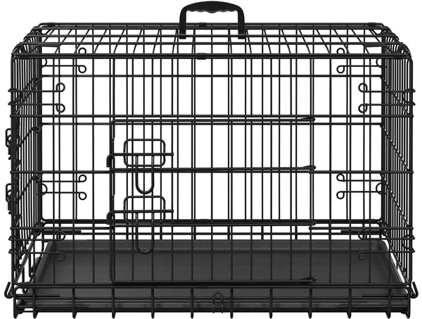 76 cm Dog Crate Foldable Metal Wire Dog Cage Pet Kennel