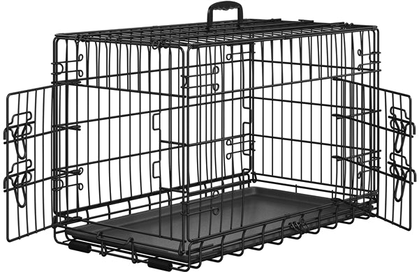 76 cm Dog Crate Foldable Metal Wire Dog Cage Pet Kennel
