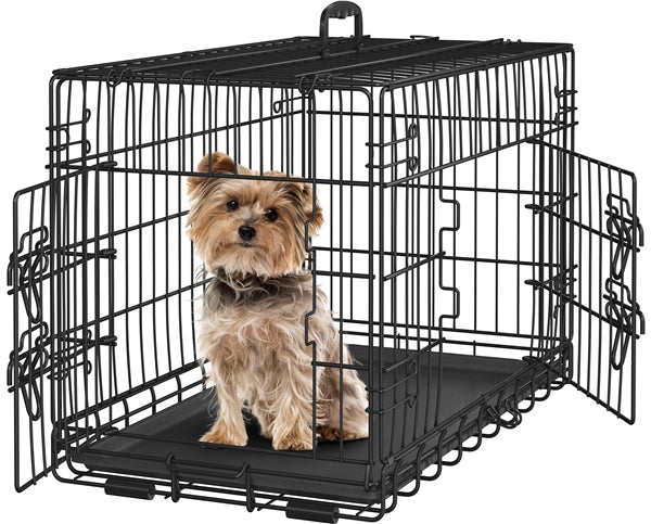 76 cm Dog Crate Foldable Metal Wire Dog Cage Pet Kennel