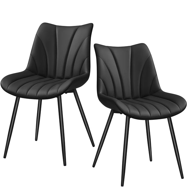 4x Modern Faux Leather Upholstered Dining Chairs Kitchen Chairs