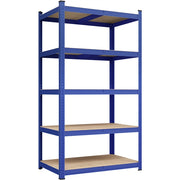 180cm H Heavy-Duty 5-Tier Garage Storage Shelf Rack Steel Shelving Unit