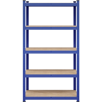 180cm H Heavy-Duty 5-Tier Garage Storage Shelf Rack Steel Shelving Unit