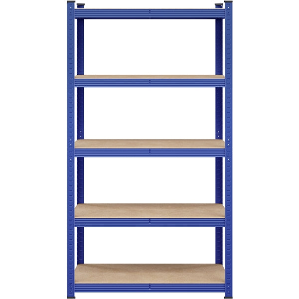180cm H Heavy-Duty 5-Tier Garage Storage Shelf Rack Steel Shelving Unit