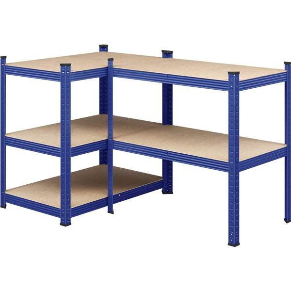180cm H Heavy-Duty 5-Tier Garage Storage Shelf Rack Steel Shelving Unit