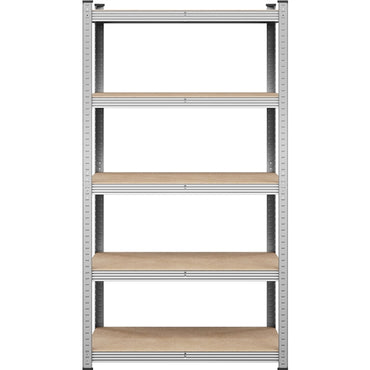 180cm H Heavy-Duty 5-Tier Steel Shelving Unit Garage Storage Shelf Rack