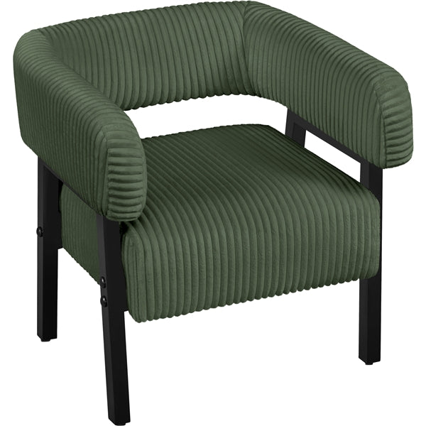 Corduroy Barrel Accent Chair Contemporary Upholstered Armchair
