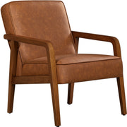 Mid-Century Modern Upholstered Lounge Chair Accent Armchair