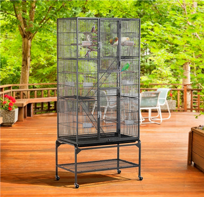 175.5cm H Extra Large Pet Cage Mobile Large Bird Cage Parrot Cage