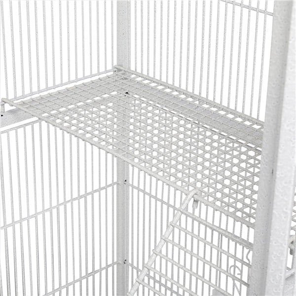 175.5cm H Extra Large Bird Cage Rolling Metal Pet Cage