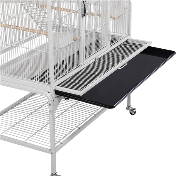 175.5cm H Extra Large Bird Cage Rolling Metal Pet Cage