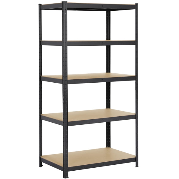 5 Tiers Metal Storage Shelving Adjustable Display Rack Unit