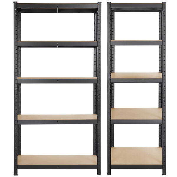 5 Tiers Metal Storage Shelving Adjustable Display Rack Unit