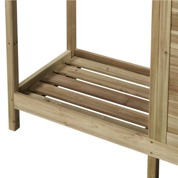 Outdoor Garden Potting Bench Table Work Bench Metal Tabletop