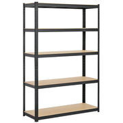 5-Tier Metal Storage Shelving Adjustable Display Rack Unit Overhead Storage Shelves