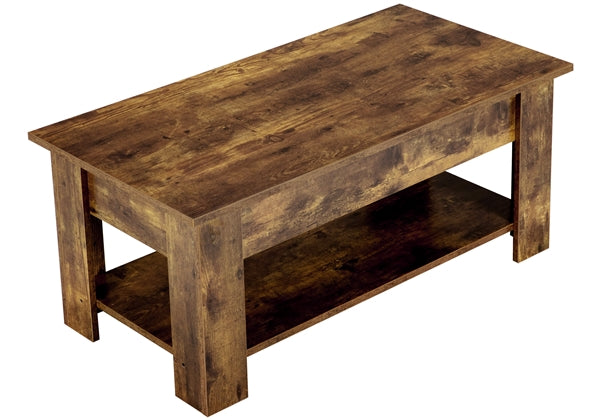 Lift Top Coffee Table with Gas Lift Mechanism Water-Resistant Center Table