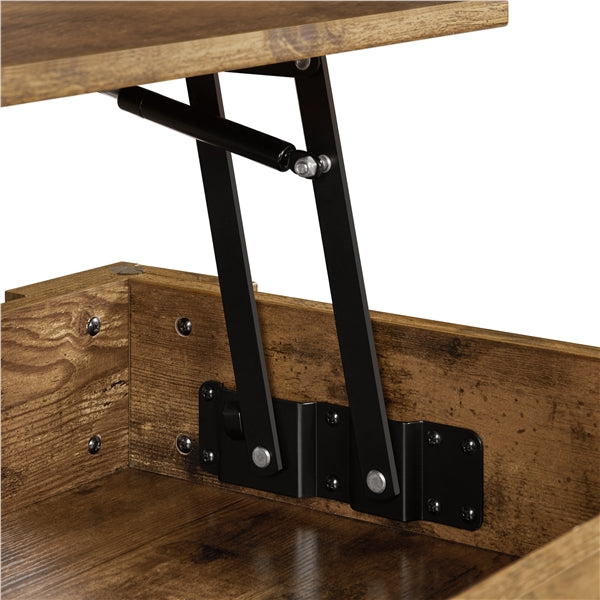 Lift Top Coffee Table with Gas Lift Mechanism Water-Resistant Center Table