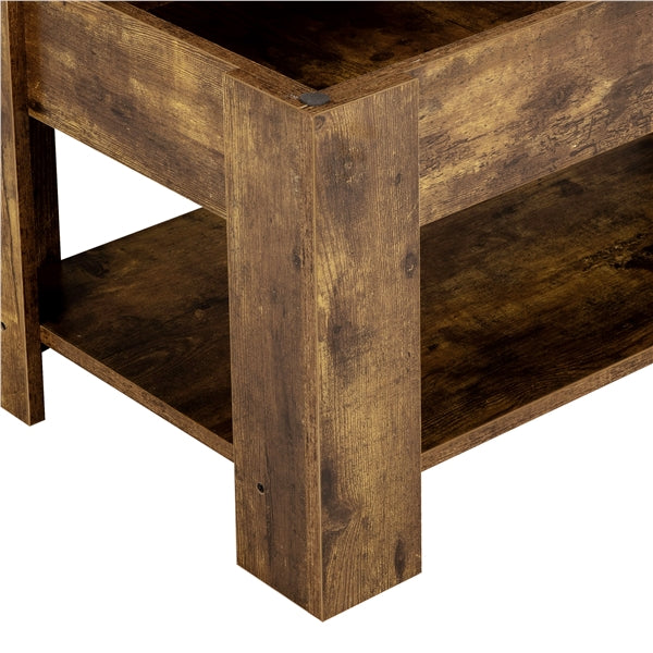 Lift Top Coffee Table with Gas Lift Mechanism Water-Resistant Center Table