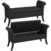 Modern Fabric Tufted Storage Bench Ottoman
