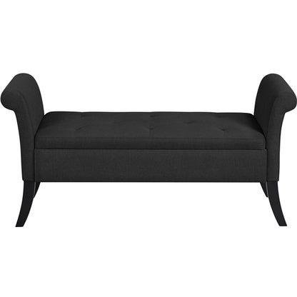 Modern Fabric Tufted Storage Bench Ottoman